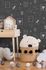 Kids Wallpaper Cat Doe black white Glitter 36991-3 3