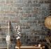 Non-woven Wallpaper Brick 3D Granulate grey rose 58410 4