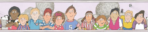 Kids Border Football Field pink Jonas Koetz 46513