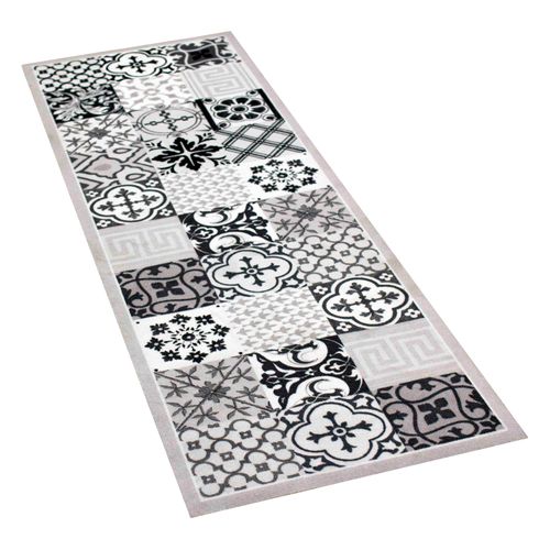 Runner Rug Hallway Non-Slip Tiles Mosaic | washable