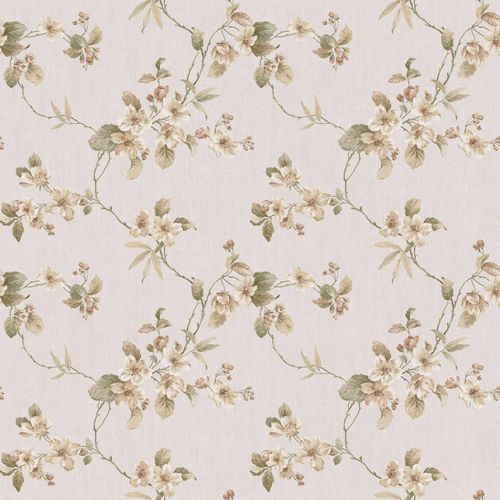 Picture Vinyl Wallpaper Flower Tendril 007800