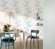 Non-Woven Wallpaper Leaves Floral white green 6734-20 2