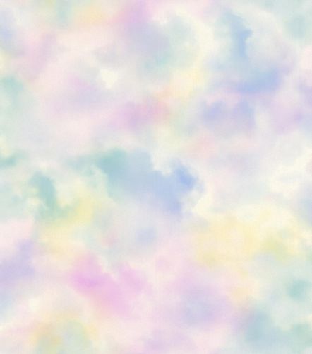 Kid's Wallpaper Cloudy Sky pastel Glitter Rasch 818017