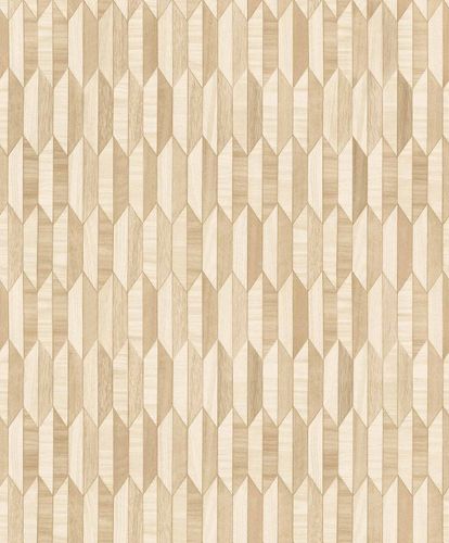 Vinyl wallpaper graphic wood retro brown beige GranDeco IW3301