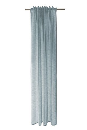 Loop Curtain transparent plain structure aqua 5401-12