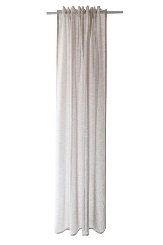 Loop Curtain transparent plain structure taupe 5401-43