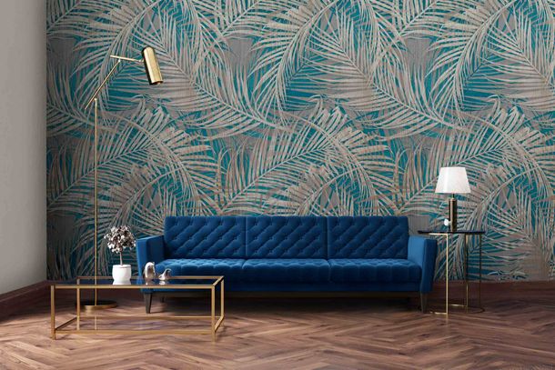 Image Fototapete Palm Leaves Grandeco MY6001