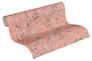 Non-Woven Fern Leaves Floral salmon-red grey 37335-4 2
