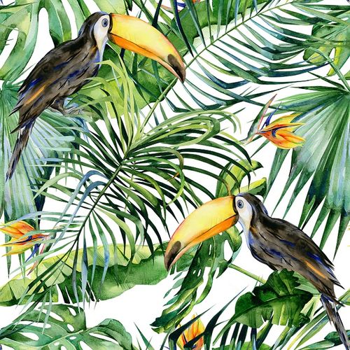 Photo Wallpaper Digital Jungle Toucan white DD116610
