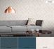 Non-woven wallpaper rhombuses greywhite copper 37394-3 3