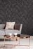 Non-woven wallpaper rhombuses black silver green 37394-5 4