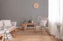 Non-woven wallpaper plainwallpaper mottled grey 37395-1 4