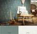 Non-woven wallpaper leaves green black 37396-3 8