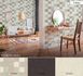 Non-woven wallpaper tiles greywhite beige blue 37406-1 6