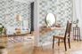 Non-woven wallpaper tiles greywhite beige blue 37406-1 5