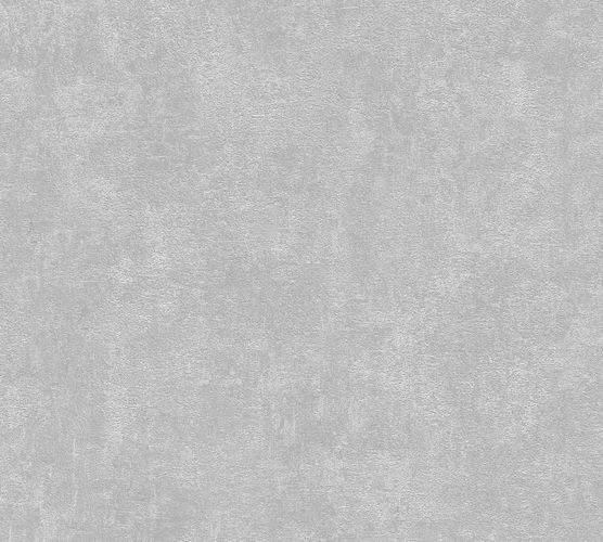 Non-woven wallpaper plain structure grey 37418-2