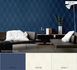 Non-woven wallpaper graphicale rhombuses blue 37419-1 6