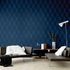 Non-woven wallpaper graphicale rhombuses blue 37419-1 5
