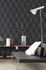 Non-woven wallpaper graphicale rhombuses black 37419-3 4