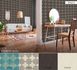 Non-woven wallpaper tile look grey black 37421-3 6