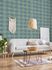 Non-woven wallpaper tile look blue pale green 37421-4 4