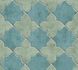Non-woven wallpaper tile look blue pale green 37421-4 1