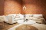 Non-woven wallpaper graphic orange copper glossy 37424-3 4