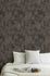 Non-woven wallpaper graphic anthracite black gold 37424-6 5
