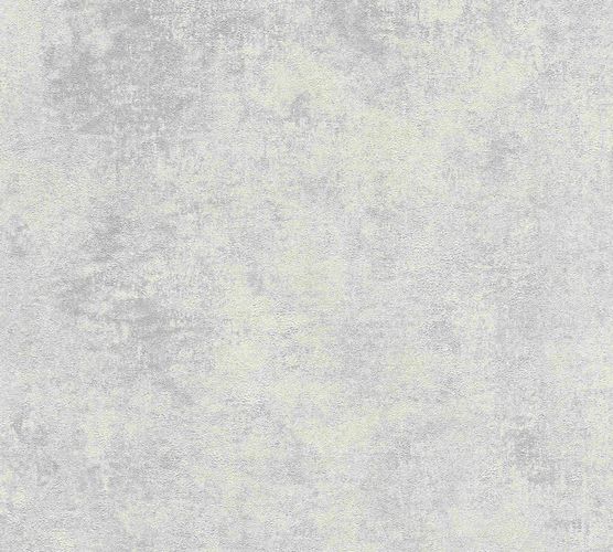Non-woven wallpaper plain with structure creamgrey 37425-4