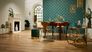 Non-woven wallpaper art deco turquoise gold 37427-5 6
