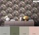 Non-woven wallpaper plain mottled taupe grey 37430-8 6