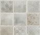 Non-woven wallpaper tiles grey white 37388-3 1