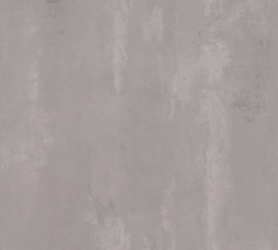 Non-woven wallpaper plain mottled grey 37412-1
