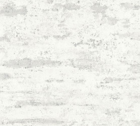Non-woven wallpaper vintage wall white grey 37415-2