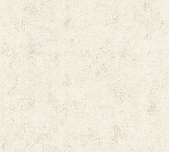 Non-woven wallpaper structured plain beige cream 37416-1