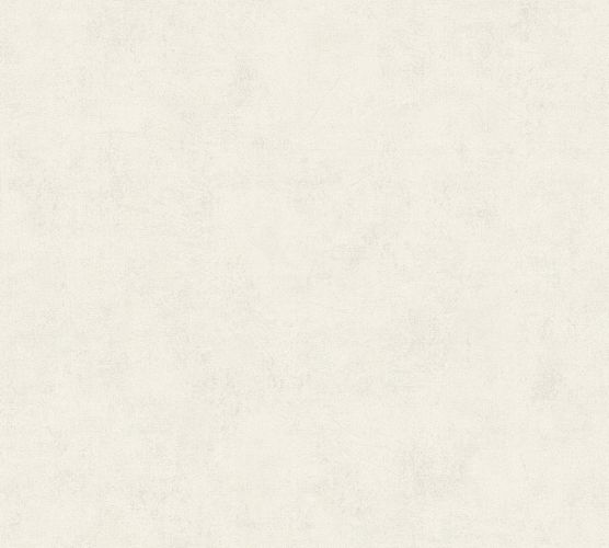 Non-woven wallpaper structured plain white grey 37416-2