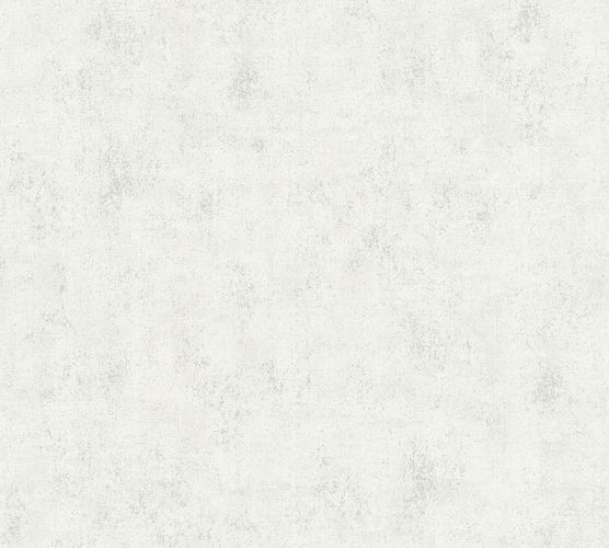 Non-woven wallpaper structured plain light grey 37416-4