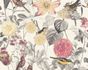 Non-woven wallpaper flowers white yellow grey 37276-1 1