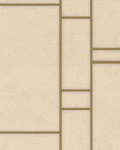 Non-woven Wallpaper Tiles grey beige Metallic 31748
