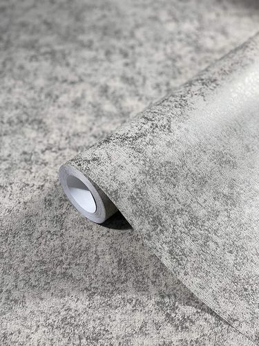 Non-woven Wallpaper Patina grey silver Metallic 31756