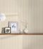 Non-woven wallpaper striped plain ivory glitter 37227-3 5