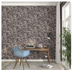 Wallpaper non-woven leaf twigs anthracite silver 416664 3