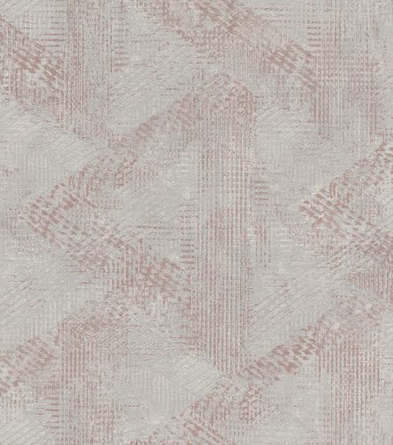 Wallpaper non-woven pattern vintage grey bronze 416824