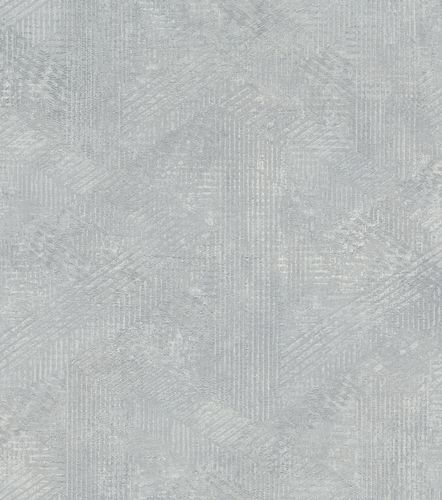 Wallpaper non-woven pattern vintage grey silver 416831