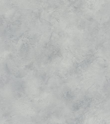 Wallpaper non-woven mottled plain grey silver 417128