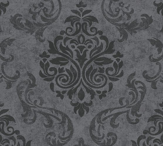 Self-adhesive wallpaper baroque grey black Panel 368241