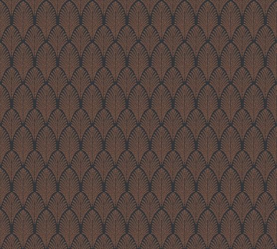 Non-woven wallpaper art deco black 37484-2 | 374842