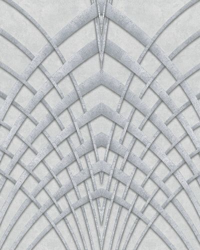Non-Woven Wallpaper Art Deco Design light grey 32253