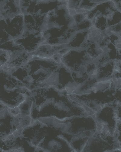 Non-woven wallpaper marble black grey 31804