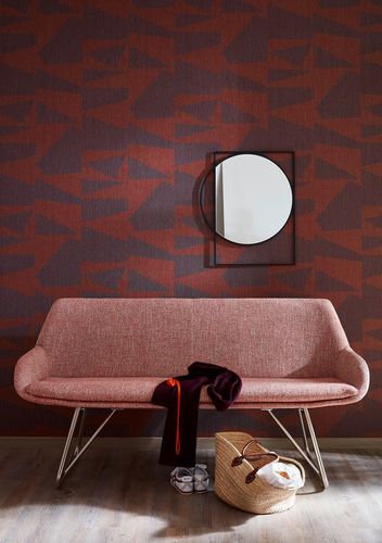 Non-woven wallpaper graphic lilac rot 31820